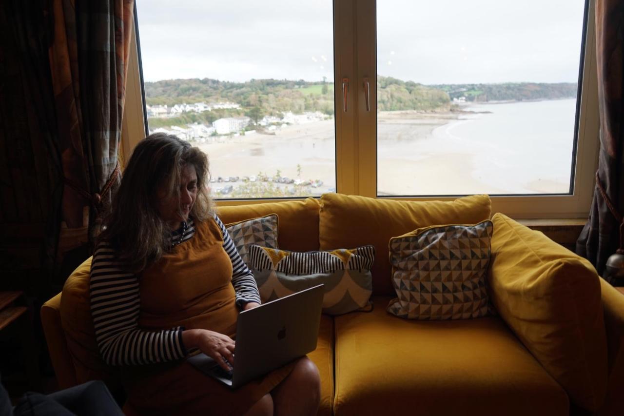 Beach House With Sea Views Over Saundersfoot Bay Eksteriør bilde